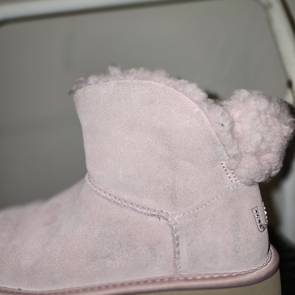 UGG Soft Pink Shearling Boots - Picture 9 of 14
